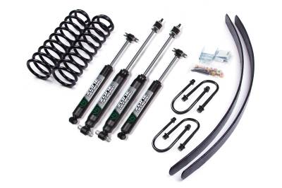 Zone Offroad - Zone Offroad ZONJ7F 3" Coil Spring Lift Kit w/FOX Dana 35 for 84-01 Cherokee XJ