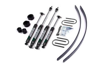 Zone Offroad - Zone Offroad ZONJ5F 2" Lift Kit w/FOX Shocks Dana 35 for 84-01 Cherokee XJ