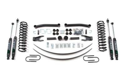 Zone Offroad - Zone Offroad ZONJ29F 4.5" Coil Spring Lift Kit w/FOX Shock for 86-92 Comanche MJ