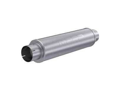 MBRP Exhaust - MBRP Exhaust M1004A Alu Stl 4" Armor Lite Chambered Quiet Tone Muffler Universal