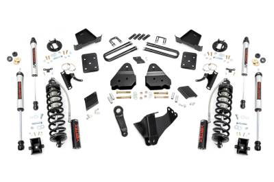 Rough Country Suspension Systems - Rough Country 56758 4.5" V2 OVLD Lift Kit for 15-16 Ford F250 SD Diesel 4WD