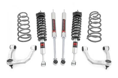 Rough Country Suspension Systems - Rough Country 76642 3" M1 Strut Lift Kit UCA w/RR Coils for 10-24 4Runner 4WD
