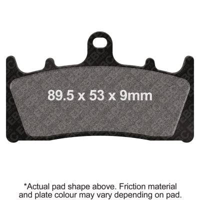 EBC Motorcycle Brakes - EBC Motorcycle Brakes EPFA188HH EPFA Extreme Pro Sintered Pads