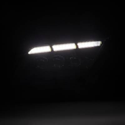 AlphaRex - AlphaRex 880487 Black LED Projector Headlights for 13-14 Ford Mustang