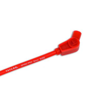 Taylor Cable - Taylor Cable 73253 8mm Spiro-Pro Spark Plug Wire Set Red 135-DEG Universal