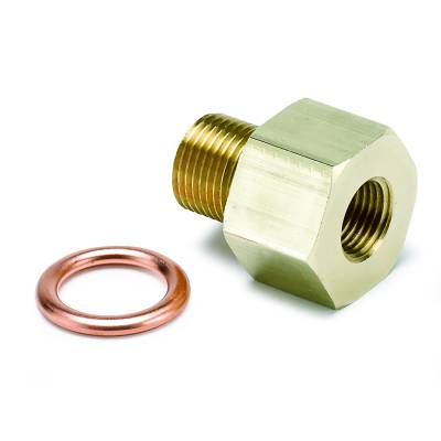 AutoMeter - AutoMeter 2266 Fitting Adapter Metric M12x1 Male To 1/8" NPT Female Brass