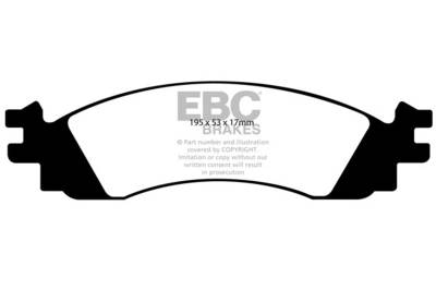EBC Brakes - EBC Brakes DP31767C Redstuff Ceramic Low Dust Brake Pads for 10-12 Taurus