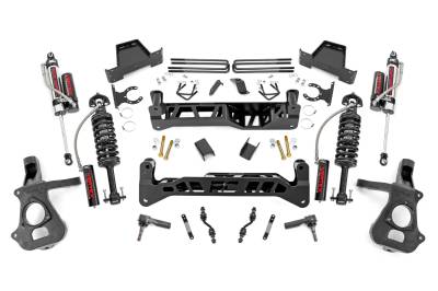 Rough Country Suspension Systems - Rough Country 18750 7" Vertex Lift Kit 14-18 Silverado/Sierra 1500 2WD Alu/Stamp