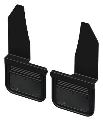 Gatorback - Gatorback Removable 1.5" Offset 12"x9" Rear Mud Flaps Blank Gunmetal GN105-GM
