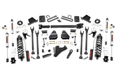 Rough Country Suspension Systems - Rough Country 52658 6" 4-Link V2 C/O Lift Kit for 17-22 F250/F350 SD Diesel 4WD
