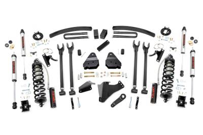 Rough Country Suspension Systems - Rough Country 57858 6" 4-Link V2 C/O Lift Kit 05-07 Ford F250/F350 SD Gas 4WD