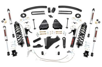 Rough Country Suspension Systems - Rough Country 59458 6" V2 Coilover Lift Kit for 08-10 F250/F350 SD Diesel 4WD