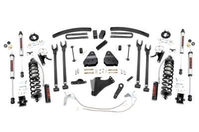 Rough Country Suspension Systems - Rough Country 58458 6" 4-Link Lift Kit for 08-10 F250/F350 Super Duty Diesel 4WD