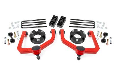 Rough Country Suspension Systems - Rough Country 83400RED 3" Suspension Lift Kit for 04-24 Nissan Titan