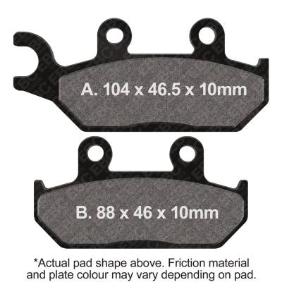 EBC Motorcycle Brakes - EBC Motorcycle Brakes FA172R R Series Heavy Duty Sintered Pads for 90-95 XT600
