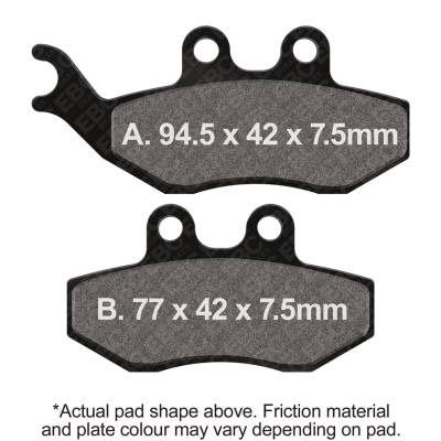 EBC Motorcycle Brakes - EBC Motorcycle Brakes FA194 Organic FA Series Pads