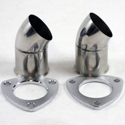 Granatelli Motor Sports - Granatelli Motorsports 307530-2 3.0" 76mm Turn Down w/3-Bolt Flange Pair Gaskets