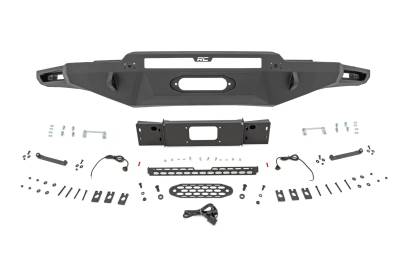 Rough Country Suspension Systems - Rough Country 72005 Hybrid Front Winch Bumper for 22-26 Toyota Tundra 2WD/4WD