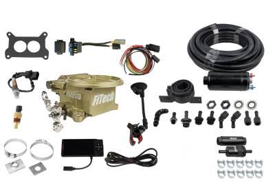 FiTech Fuel Injection - FiTech 31091 Go EFI 2 Barrel 400 HP Classic Gold EFI System Master Kit
