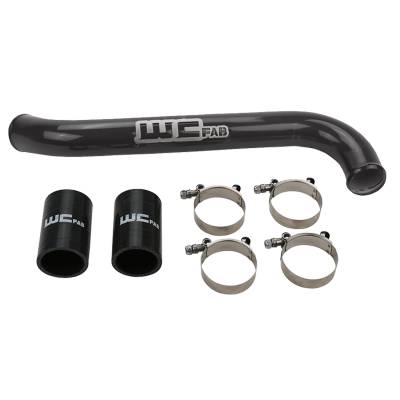 Wehrli Custom Fabrication - Wehrli WCF100742-GB Upper Coolant Pipe for 17-19 Duramax L5P Gloss Black