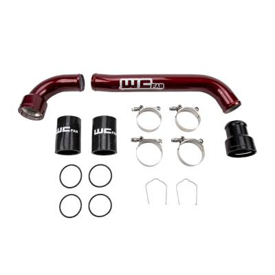 Wehrli Custom Fabrication - Wehrli WCF100311-GB Upper Coolant Pipe Kit for 17-24 6.7L PS Gloss Black