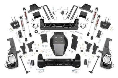 Rough Country Suspension Systems - Rough Country 111270 7" Lift Kit for 20-25 Silverado/Sierra HD 4WD