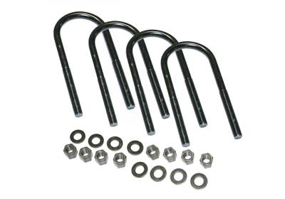 Superlift - Superlift 10824SUP U-Bolt 4 Pack 9/16 x 3 1/8 x 13 Round w/Hardware