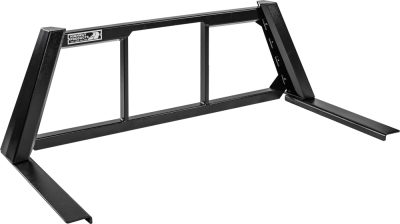 Highway Products - Highway Products 4012-031-BK62 Honeycomb Open Post Smooth Black Upright/Center