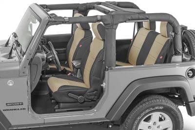 Diver Down - Diver Down 14167-2044 Seat Cover for 13-18 Jeep Wrangler JK Tan Neoprene Pair