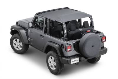 MasterTop - MasterTop 14300535 Black Diamond Bimini Top Plus for 18-23 Jeep JL Wrangler 2Dr