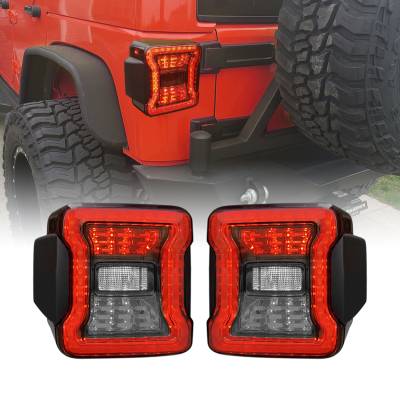 AMERICAN MODIFIED - AMERICAN MODIFIED AMJPAC03310 JK to JL Conversion LED Tail Lights Smoked Lens
