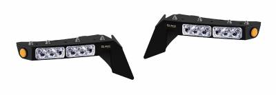 Quake LED - Quake LED QTE991 Fender Chop Kit DRL Switchback/Side Marker for Jeep Wrangler JL