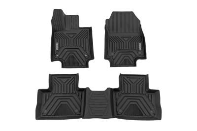 Rough Country Suspension Systems - Rough Country Front/Rear Floor Liners Black for 19-25 RAV4 FF-71602