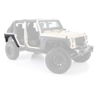 Smittybilt - Smittybilt 76882 XRC Armor Rear Corner Guards Black for 07-18 Wrangler JK 4DR
