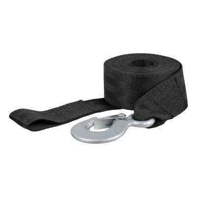 CURT - CURT 29451 20' Winch Strap w/Snap Hook 1100 lbs.