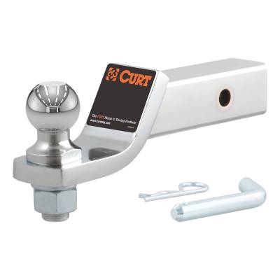 CURT - CURT 45293 Loaded Ball Mount w/1-7/8" Ball 2" Shank 7500 lbs 2" Drop