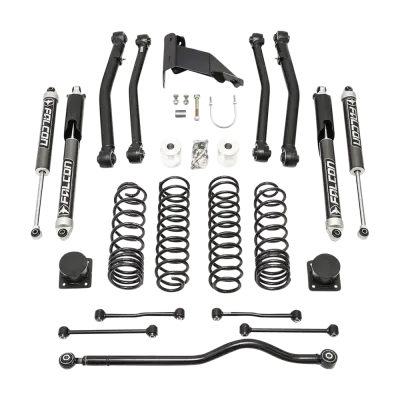 ReadyLift - ReadyLift 69-6042 Terrain Flex 4-Arm Kit w/Falcon Shocks 20-25 Jeep JT Gladiator