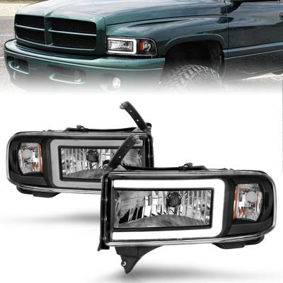 Anzo USA - Anzo USA 111554 LED Crystal Headlight for 94-02 RAM 2500/3500