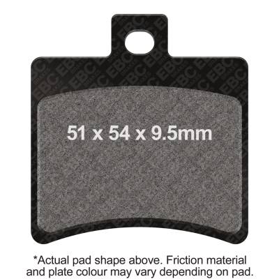 EBC Motorcycle Brakes - EBC Motorcycle Brakes FA298 Organic FA Series Pads for 06-10 RS 125