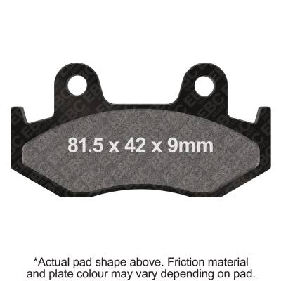 EBC Motorcycle Brakes - EBC Motorcycle Brakes FA323X Carbon x Pads for Enduro/MX Bikes