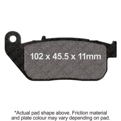 EBC Motorcycle Brakes - EBC Motorcycle Brakes FA381HH Double-H Sintered Pads