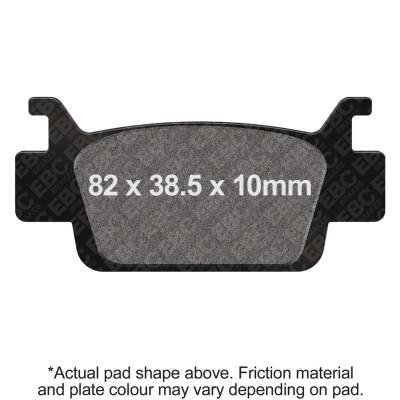EBC Motorcycle Brakes - EBC Motorcycle Brakes FA410R R Series Heavy Duty Sintered Pads