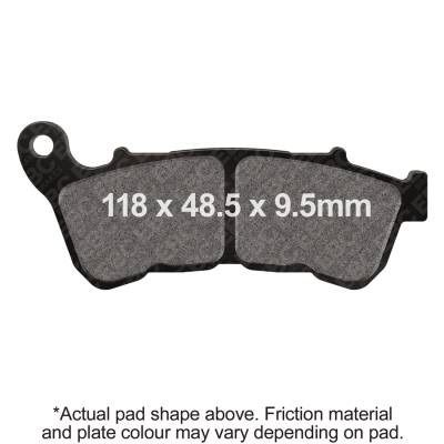 EBC Motorcycle Brakes - EBC Motorcycle Brakes FA640HH Double-H Sintered Pads