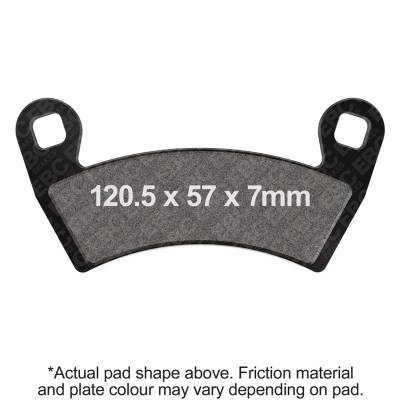 EBC Motorcycle Brakes - EBC Motorcycle Brakes FA656SV Severe Duty Sintered Pads