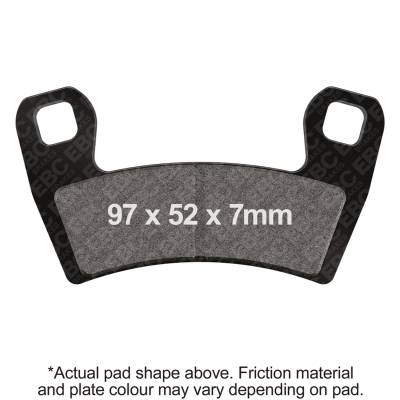 EBC Motorcycle Brakes - EBC Motorcycle Brakes FA657SV Severe Duty Sintered Pads