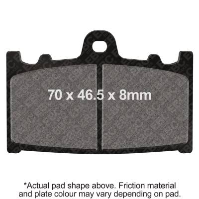 EBC Motorcycle Brakes - EBC Motorcycle Brakes EPFA158HH EPFA Extreme Pro Sintered Pads