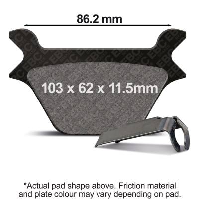 EBC Motorcycle Brakes - EBC Motorcycle Brakes EPFA200HH EPFA Extreme Pro Sintered Pads