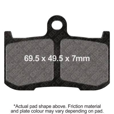 EBC Motorcycle Brakes - EBC Motorcycle Brakes EPFA347HH EPFA Extreme Pro Sintered Pads
