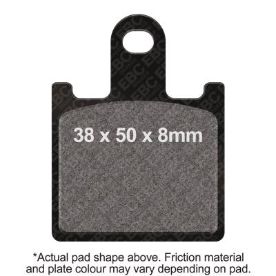 EBC Motorcycle Brakes - EBC Motorcycle Brakes EPFA417/4HH EPFA Double H Sintered Disc Brake Pad