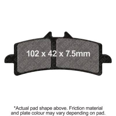 EBC Motorcycle Brakes - EBC Motorcycle Brakes EPFA447HH EPFA Extreme Pro Sintered Pads
